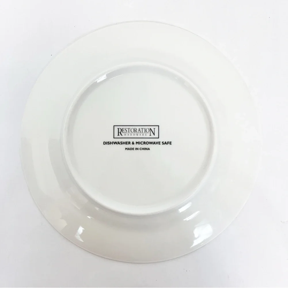 Restoration Hardware Plates French Cheese Appetizer Dishes 7.5” Set Of 4